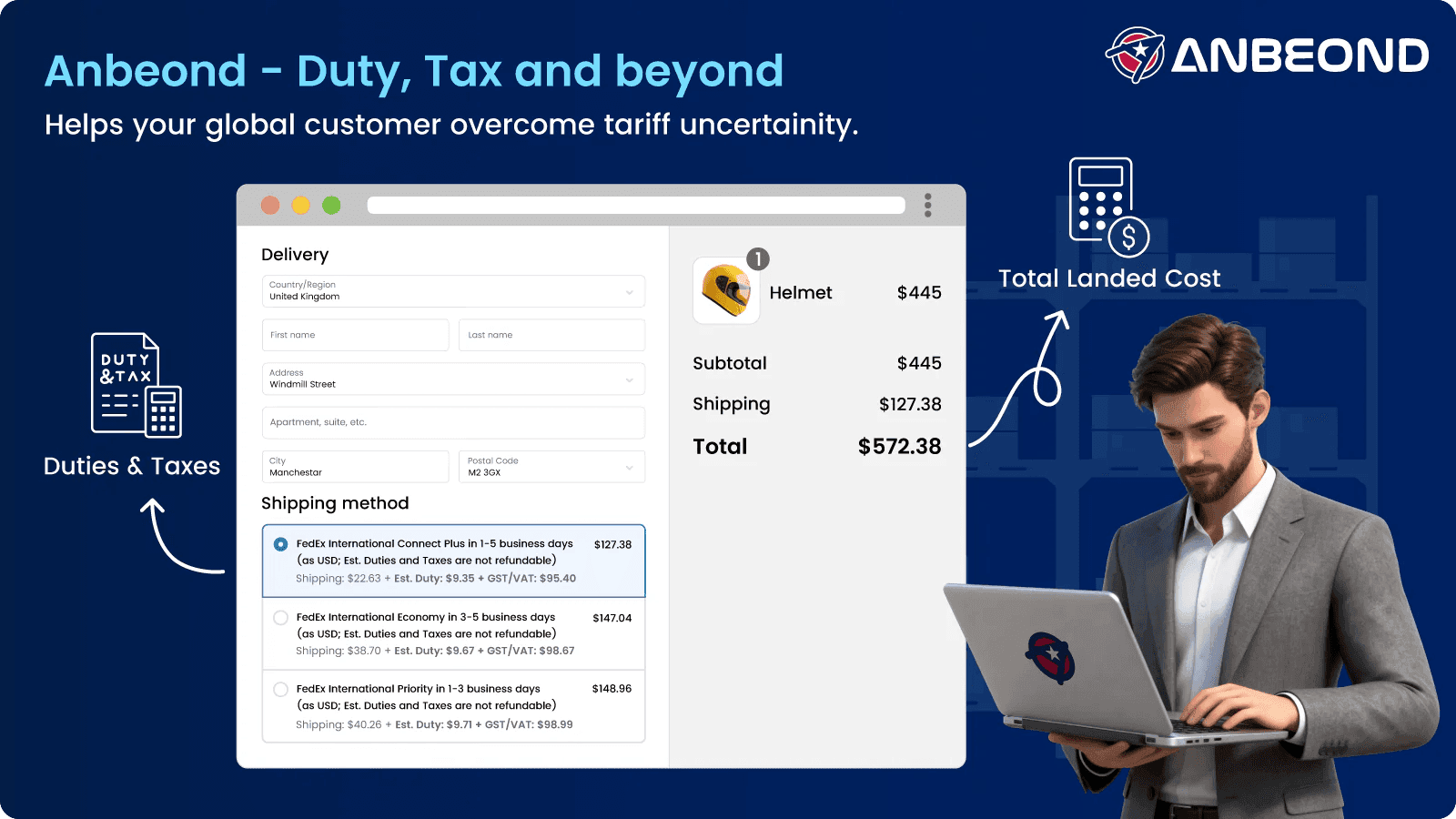 Anbeond — Duty & Tax Calculator